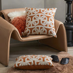 coussins décoratifs géométriques orange blanc modernes maison voiture 50x50cm 45x45cm 30x50cm