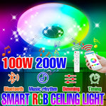 lampe inteligente rgb blanc moderne certification rohs ul bluetooth app télécommande musique