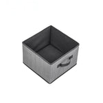 boîtes rangement pliables tissu lin beige poignées métalliques moderne organisation chambre enfants jouets