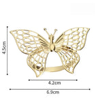 bracelet or papillon ajouré moderne ajustable fantaisie bijou mode respectueux environnement métal
