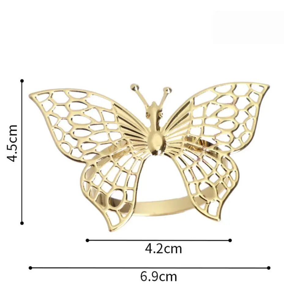 bracelet or papillon ajouré moderne ajustable fantaisie bijou mode respectueux environnement métal