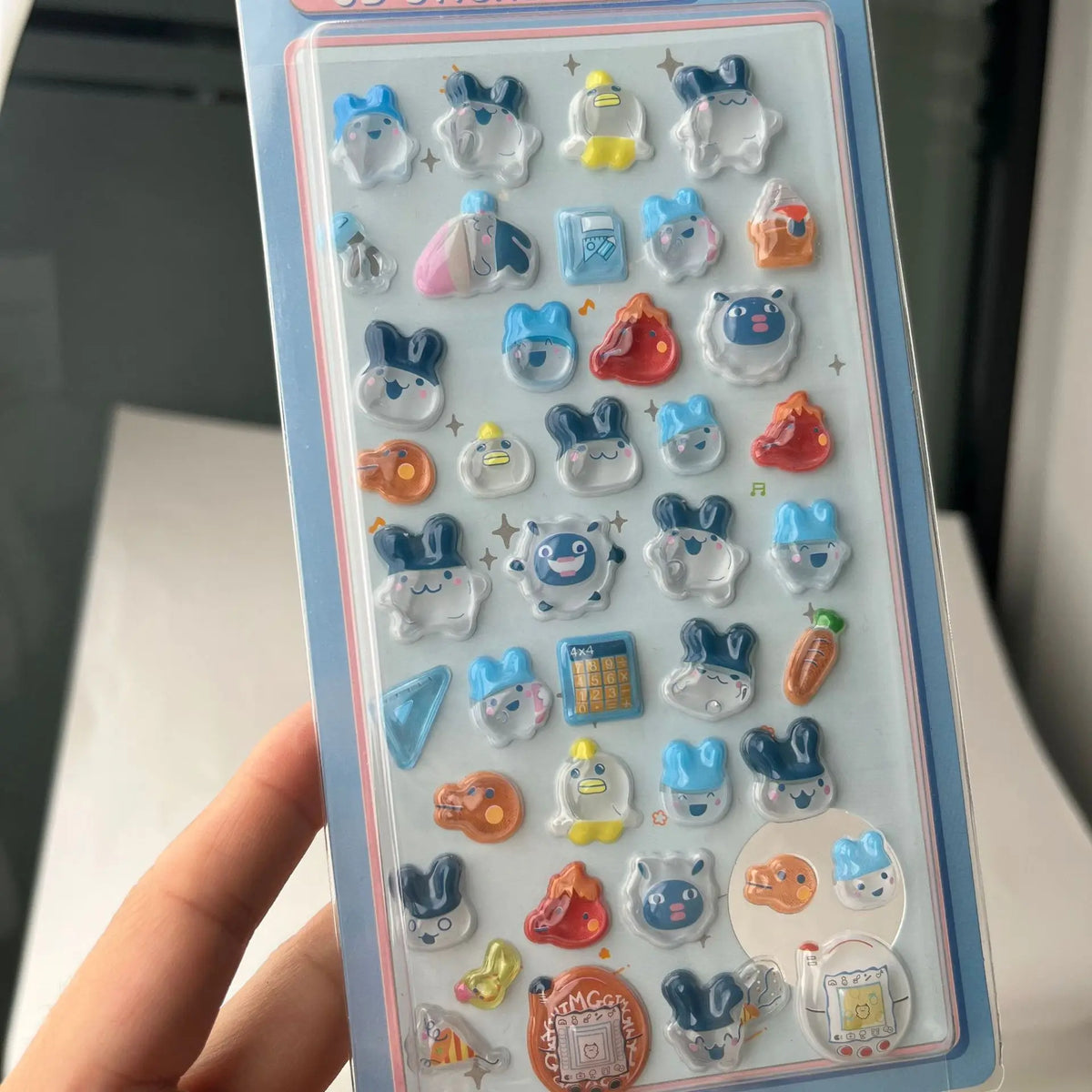 stickers 3d multicolores animaux cartoon mignons decoration opaques portable ordinateur