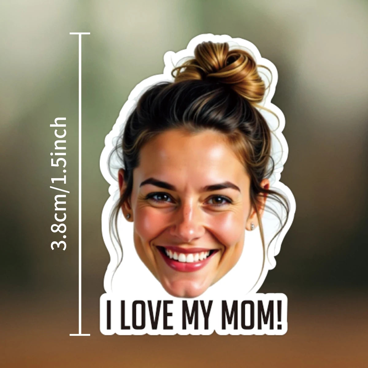 stickers personnalisables adhésifs blanc multicolore visages personnes chat textes moderne opacité unique