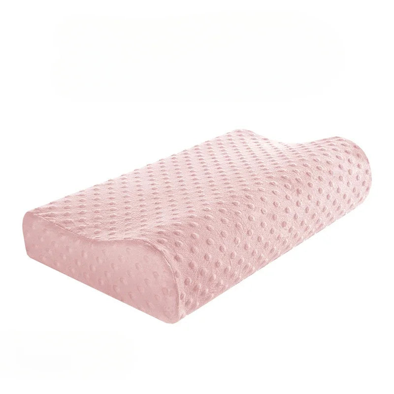 oreiller mousse mémoire forme rectangulaire fibre bambou couleur blanc texture points contemporain qualité mémoire
