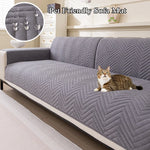 housse canapé extensible imperméable anti griffes animaux salon moderne gris beige rayures