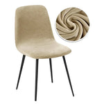 chaise moderne velours beige blanc violet rose marron orangeversible 22 48cm