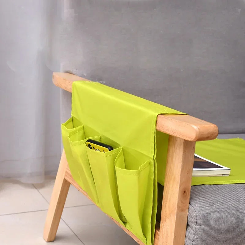 sac main vert citron texture rugueuse moderne poches adhésif pliable rangement respectueux environnement