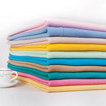 tissu doux polyester uni moderne bleu clair crème rose vert jaune beige blanc confortable