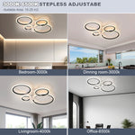 ventilateur led moderne blanc télécommande luminaire salon chambre contemporain