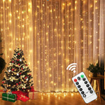 guirlande lumineuse blanc chaud moderne télécommande 3x1m 3x2m 3x3m 4x2m 4x3m 6x1m 6x2m 6x3m