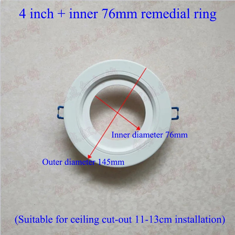 anneau réduction spot led blanc moderne cadre extérieur éclairage intérieur moderne
