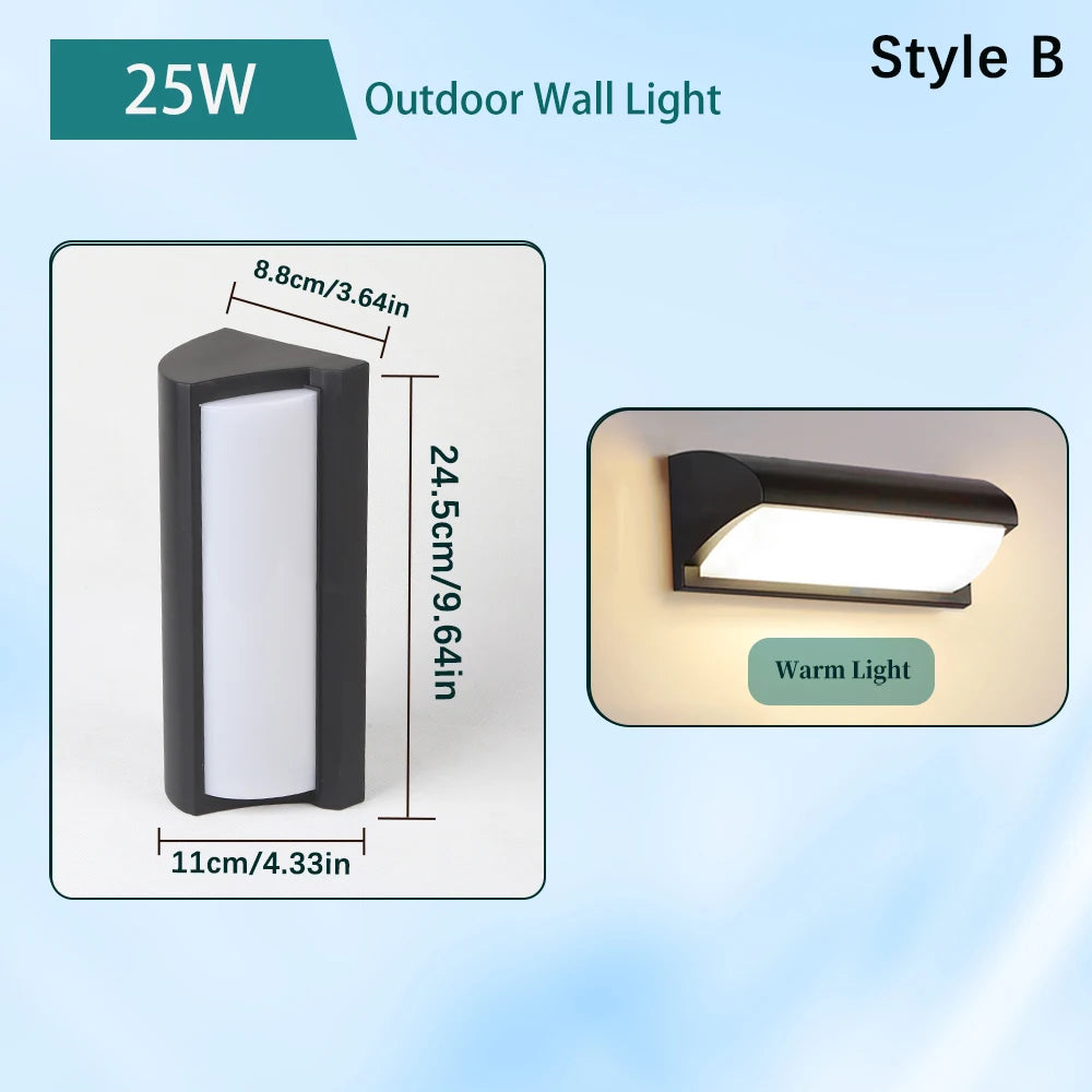 lampes murales led modernes minimalistes intérieures extérieures noir blanc opaques