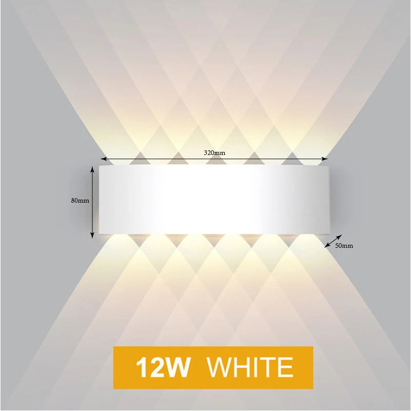 lampe murale moderne led blanc noir fixée mur éclairage quotidien 220v 110v 249 2000lm