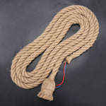 câble électrique tissé rustique beige E27 85 265V 3m fixation décoration intérieure artisanale