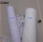 voile mariée blanc crème dentelle broderie fine élégant floral translucide classique accessoire mariage