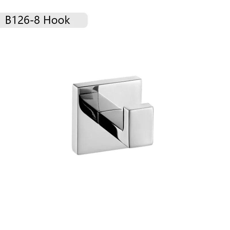 accessoires salle bain chrome modernes porte serviettes mural vis fixés ensemble quincailleries