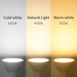 ampoule led gu10 249 2000 lumens blanc mat moderne 50000 heures 120 degrés