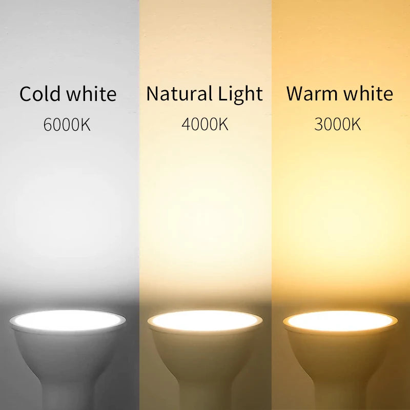 ampoule led gu10 249 2000 lumens blanc mat moderne 50000 heures 120 degrés
