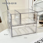 boîte rangement cosmétique transparente acrylique anti poussière tiroirs empilable moderne minimaliste