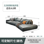 canapé d'angle moderne gris velours coussins 300 400 cm