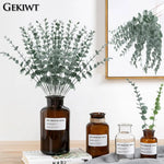 décoration moderne feuilles eucalyptus artificielles or vert extérieur intérieur mariage noël 10pcs 20pcs
