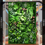 panneau mural artificiel herbe feuilles vert moderne décoration extérieur accroché maison festive