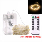 guirlande lumineuse led blanc chaud moderne télécommande étanche adhésif noël fête mariage