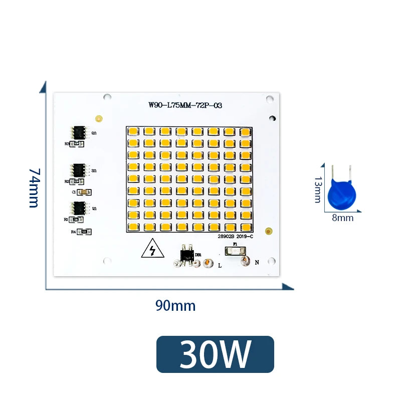 lampe led diy matrice smd 2835 blanc froid chaud modernes 220v 10w 20w 30w