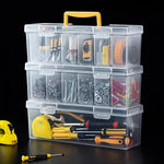 boîtes transparentes rangement outils vis clous écrous compartiments organisateur utilitaire multifonctionnels toolbox