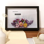 cadre photo contemporain fleurs séchées lettres décoratives noir blanc beige pouces pouces 10 pouces