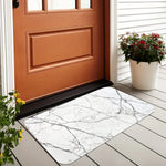 tapis moderne marbre blanc gris antidérapant imperméable salon bain rapide sècheporte