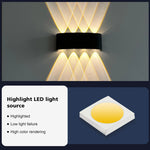 Applique murale LED argentée pour couloir élégant