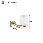 accessoires salle bain doré porte savon porte serviette barre verticale barre horizontale porte verre