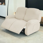 housse canapé inclinable gris jacquard moderne extensible poches fauteuil salon maison