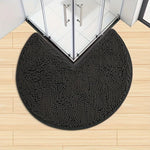 tapis bain moderne rouge gris boules relief salle bain antidérapant doux épais respectueux environnement