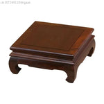 support bois marron objet décoratif classique plateau présentation bijoux figurines trousseau carreaux naturels