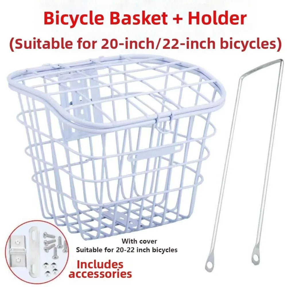 panier vélo noir grille métallique moderne vis fixations sac étanche