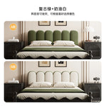 oreiller tête lit coussin vert olive coton velours rayures horizontales rétro grande taille adultes