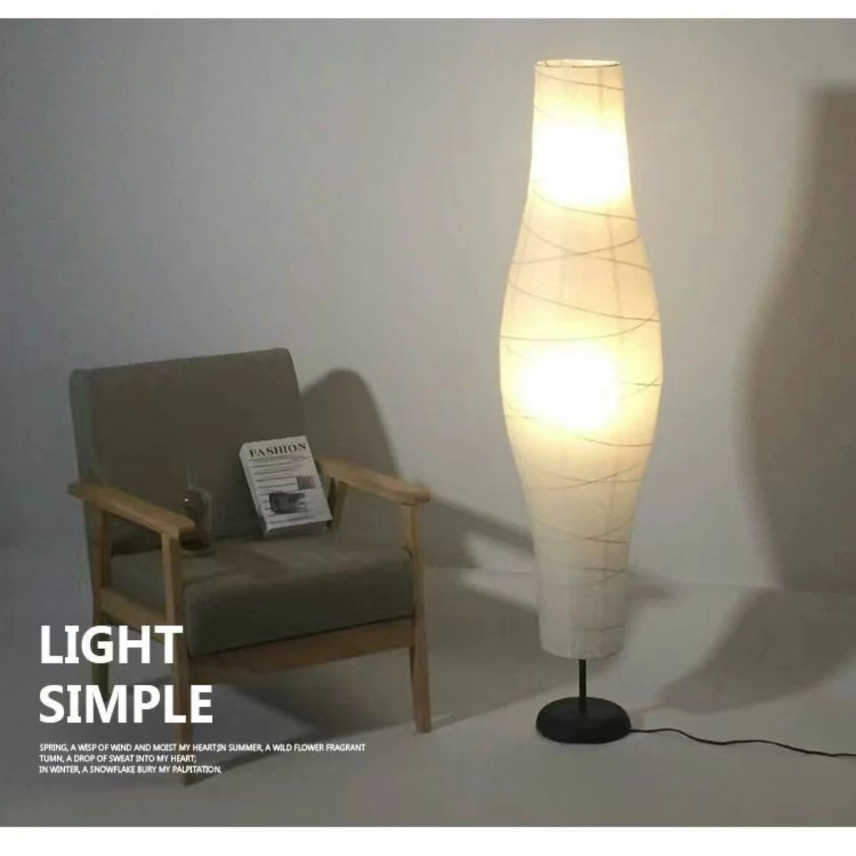 abat jour lampe sol blanc texture moderne minimaliste contemporain chambre salon fixe