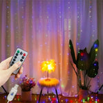 rideau lumineux led blanc décoration fête mariage noël intérieur extérieur télécommande câble usb