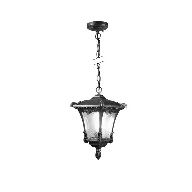 lampe suspendue or noir ornements dorés motifs géométriques opalescente classique vintage chambre salon