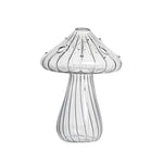 vase champignon transparent moderne rouge vert rose marron jaune