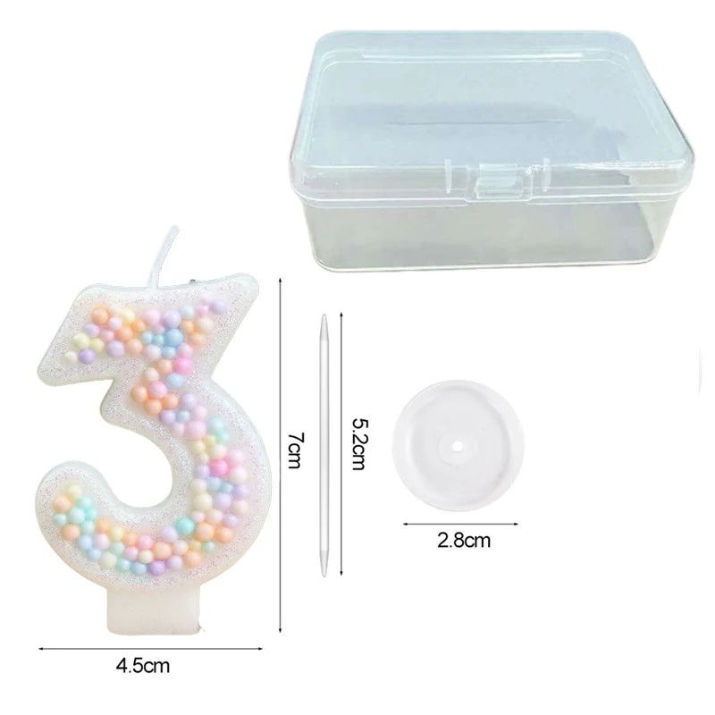 bougies numérales colorées blanc pastel anniversaire gâteau décoratives cire paraffine fixations invisibles set couteau
