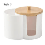 organisateur cosmétique transparent moderne brosse lingettes éponge rangement maquillage portable salle bain