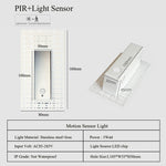 Plaque lumière LED intégrée moderne perforée blanc sensoriel 100 240V