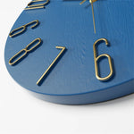 horloge murale moderne quartz aiguille boisée noir blanc minimaliste chambre salon