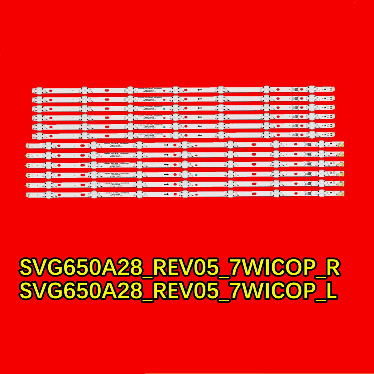bande lumineuse led rouge blanche décoration professionnelle modernes svg650a28 rev05 7wicop
