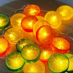 guirlande lumineuse citron verte moderne décoration intérieure noël anniversaire féerique led opaque
