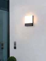 lampe murale led moderne minimaliste noir blanc ip65 extérieure