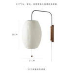 lampe murale led blanc bois moderne rayures horizontales plaque fixation cordon interrupteur